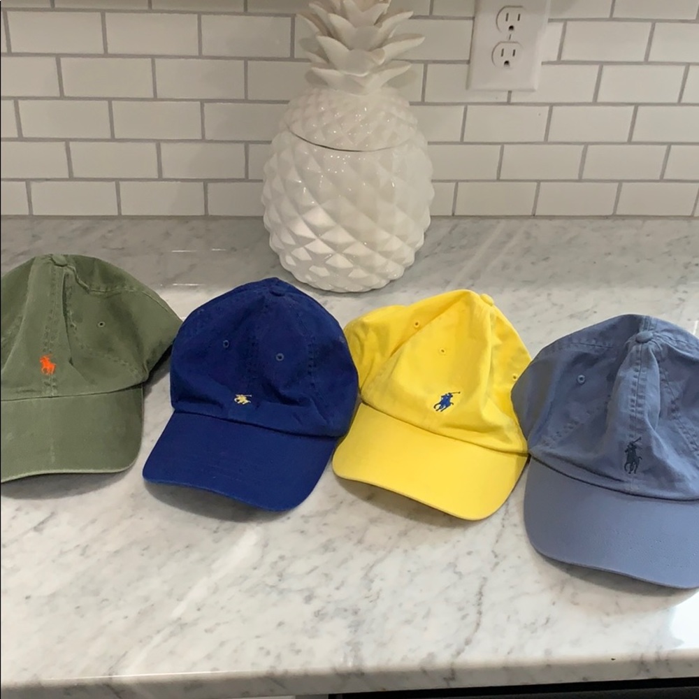 4 Polo by Ralph Lauren baseball caps